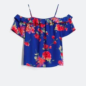 Floral off the shoulder top
